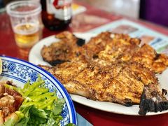 烤虹鳟鱼-北京龙庆四季香农家饭庄·灶台鱼·碳烤虹鳟鱼(龙庆峡店)