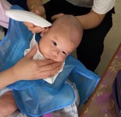 -慧婴轩婴儿理胎发胎毛笔胎毛画手足印(通州店)