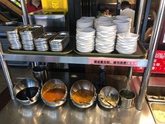自助调料区-韩聚屋韩国烤肉餐厅(新北万达店)