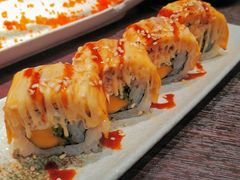 鲜切芒果芝士卷寿司-小川洋风料理(深圳首店)