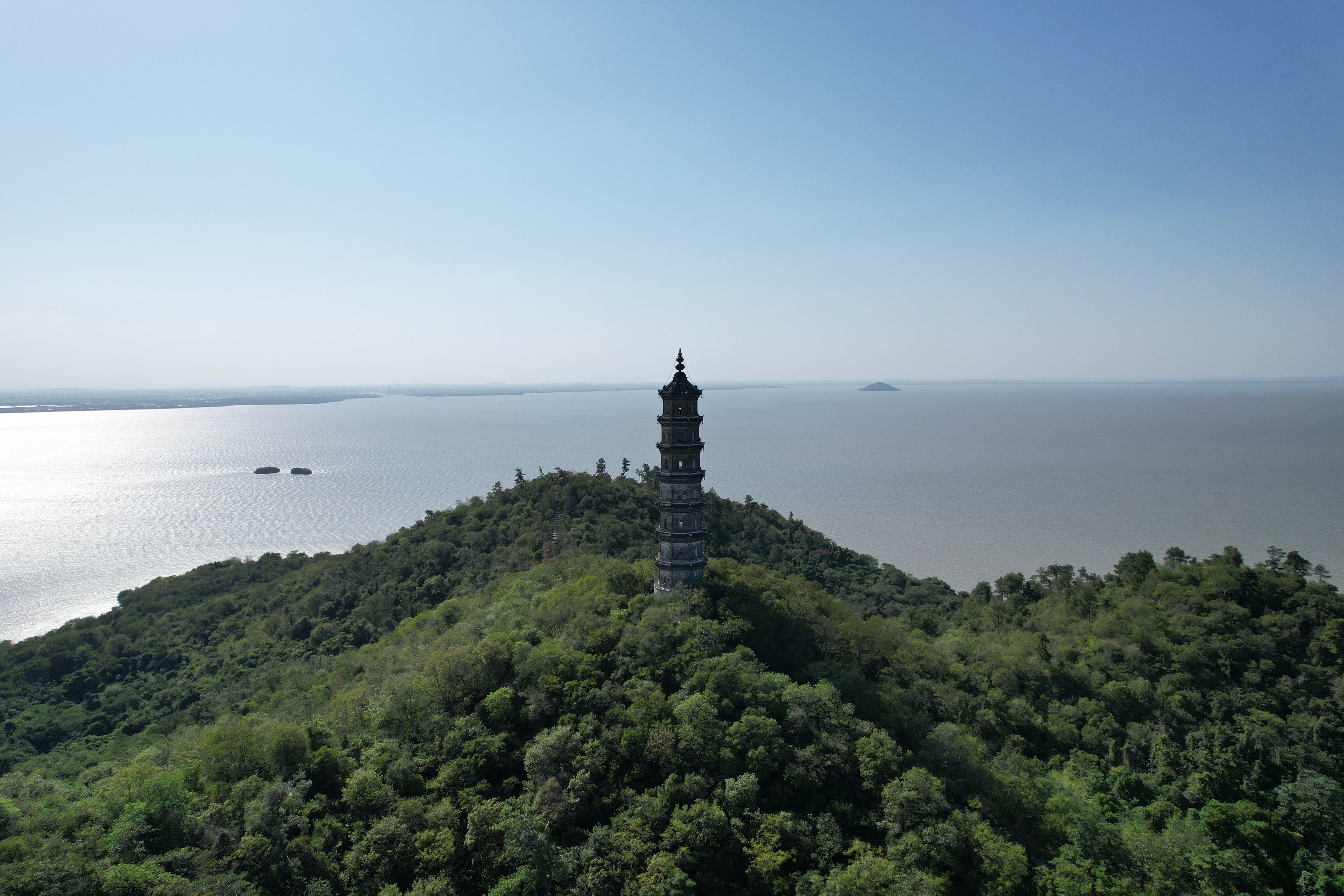 中庙跨湖大桥图片