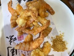 -东来菜馆•手抓海鲜家常菜•海鲜锅贴(鸽子窝店)