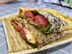 香辣煎饼果子-冷峰马家鸡蛋牛奶醪糟(八朗学五巷店)