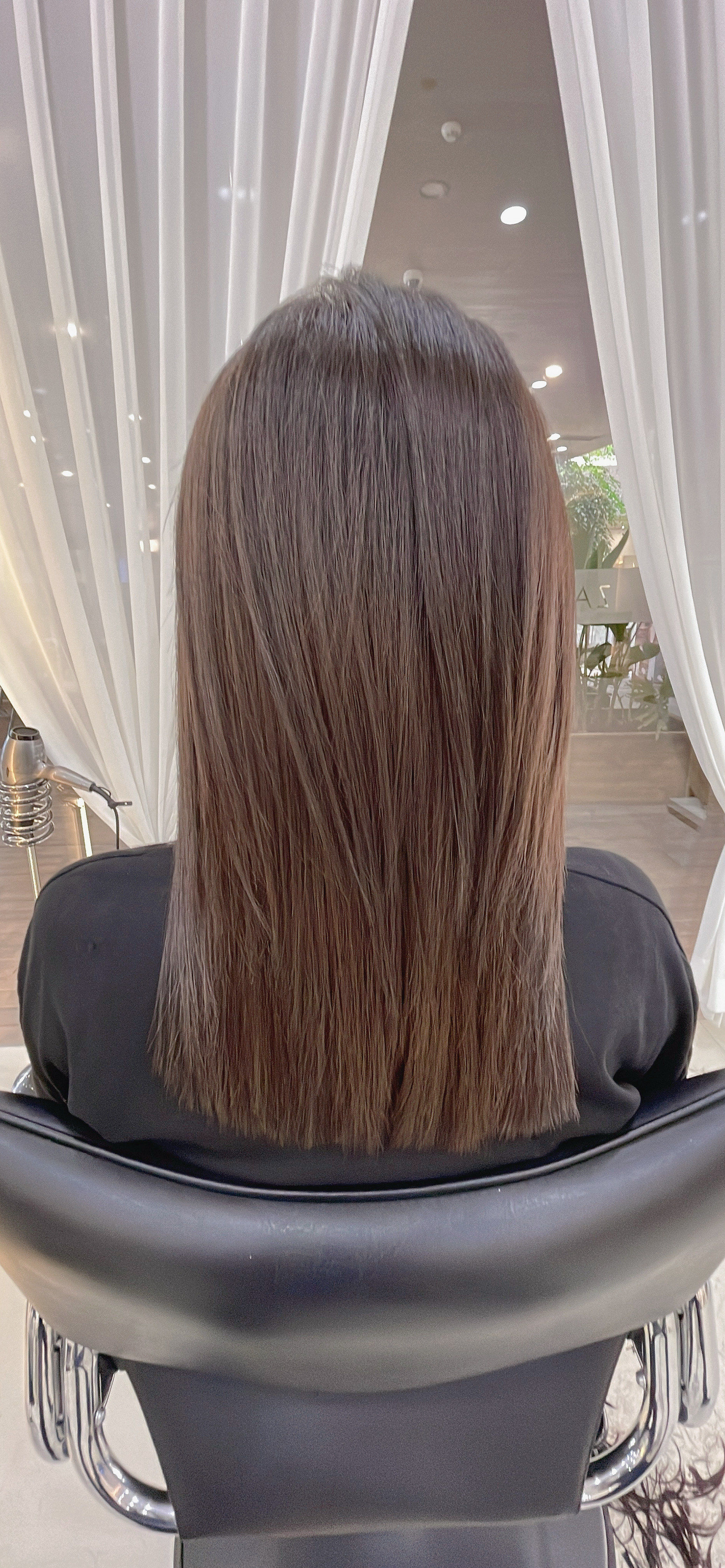 时尚中长发直发