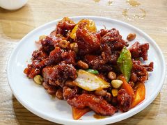 椒香虾仁爆鸡球-陈傻子餐厅(世纪都会店)