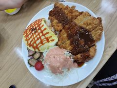 炸猪排蛋包饭-米笑情(韩乐坊店)