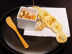 榛子酱鹅肝拌葱油饼-桂语山房(满觉陇店)