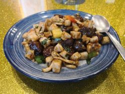 莲藕炒牛肉粒-空中一号宴会厅(信合大厦店)