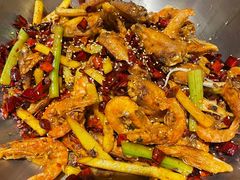 香锅翅中虾小锅（中辣）-清真·锦翔炝锅鱼(明德门店)