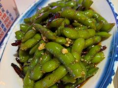 凉拌毛豆-早酒肖汉老味拌面