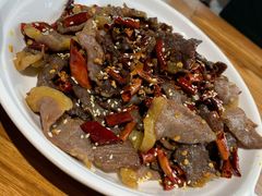 油淋干巴-怡得观滇餐厅·地道昆明菜·1996(海埂大坝店)