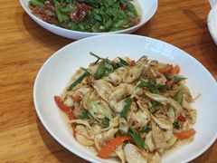 火腿炒农家豆腐皮-辣公子·千岛湖私房菜(滨江店)