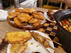 茄盒藕荷地瓜盒三拼-傣家妹子过桥米线(一号店)