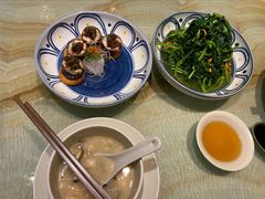 虫草花炒茼蒿-湖滨28中餐厅·西湖宴·杭州君悦酒店