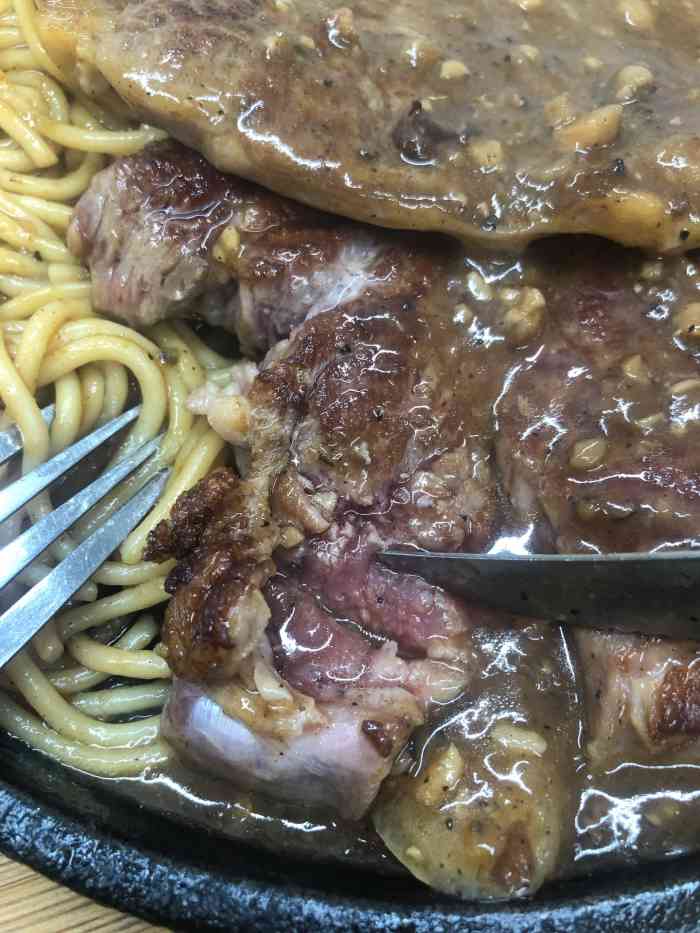 夜火街头牛排(红庙店)-"之前网上团的t骨牛排放在订单里老酒了,今.