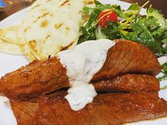 Open tandoori lamb souvlaki-12 Rocks Beach Bar Cafe