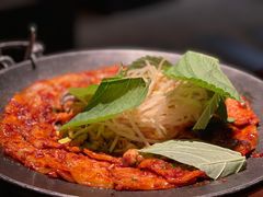 铁板章鱼五花肉-春熙台韩国料理·章鱼肥牛(西丽店)