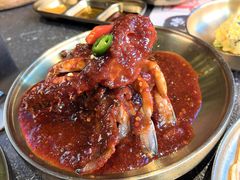 -草家酱蟹炭火烤肉店(珲春南路二店)