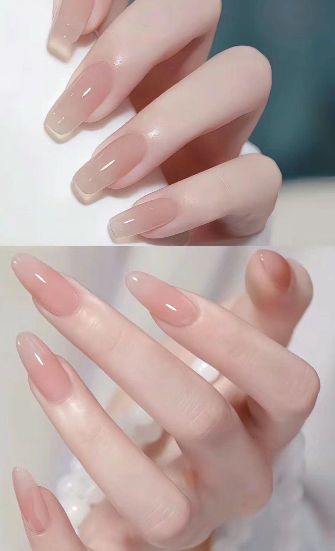 冰透果冻胶美甲