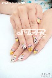 气质豹纹-经典金色-STAR美甲店