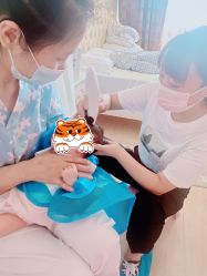 -慧婴轩婴儿理胎发胎毛笔胎毛画手足印(通州店)