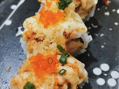 火炙三文鱼卷-鲔吞·和牛寿喜烧(闵行区绿瘦酒店)
