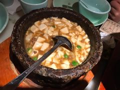 鸡汤虾仁豆腐-绿茶餐厅
