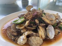 姜葱炒花甲-七鲜渔港美食餐厅(巽寮湾海景店)