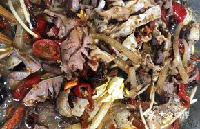 Special Qianjiang Chicken Offal with Beef Tendon