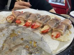独创芝士鳕蟹柳肥牛卷-北京小炮儿炙子烤肉·铜锅涮肉(珠江路店)