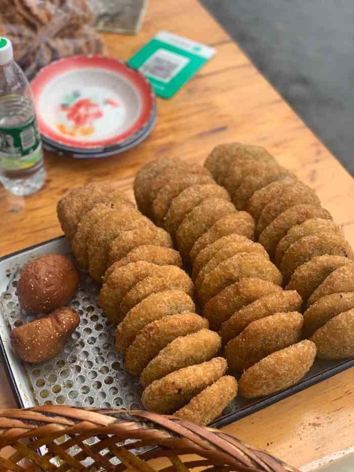 正宗老字号板板桥油炸粑-"#说起内江名小吃就不得不提内江市非物质.