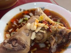 -陕北农家小吃风干羊肉剁荞面
