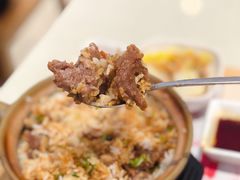 泡椒牛肉煲仔饭-膳心记-明火四宝煲仔饭(燕南店)