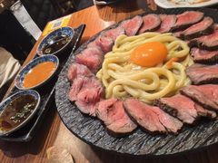 烤牛肉乌冬面-鸟屋·烧鸟居酒屋(新世纪广场店)