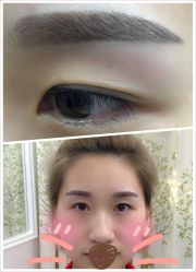 韩式粉黛眉～零结痂直接可碰水-平萍纹绣韩式半永久定妆