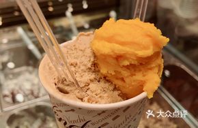 Mango Double Scoop Cone