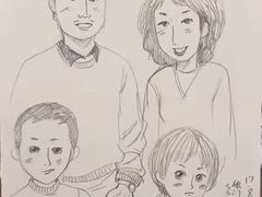 给客人画的卡通画-獨門烤肉(开发区店)