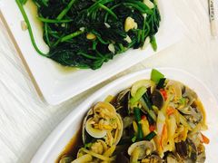 姜葱炒花甲-覃记海鲜美食餐厅