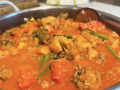 -贵州辣子鸡番茄鸡