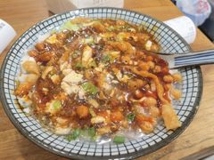 馓子豆腐脑-曾笼笼牛肉饼