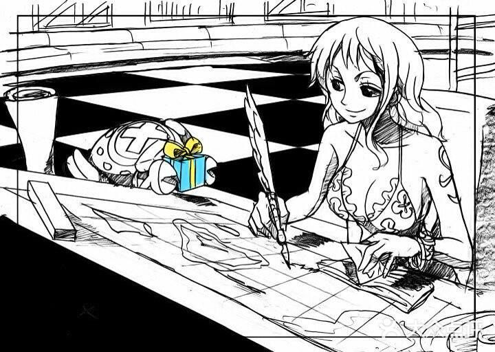 漫迷们！海贼速描插画创意之作[礼花]不一样的温馨