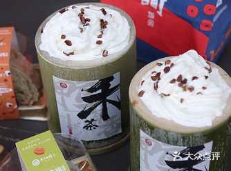 大连首家装在竹筒里的潮汕奶茶，喝完带走
