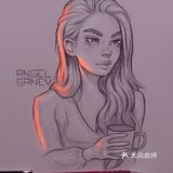 画家笔下会发光的人物手绘