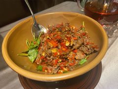 生炒黄牛肉-回头食客-李久其家民间餐厅(望城金桥国际店)