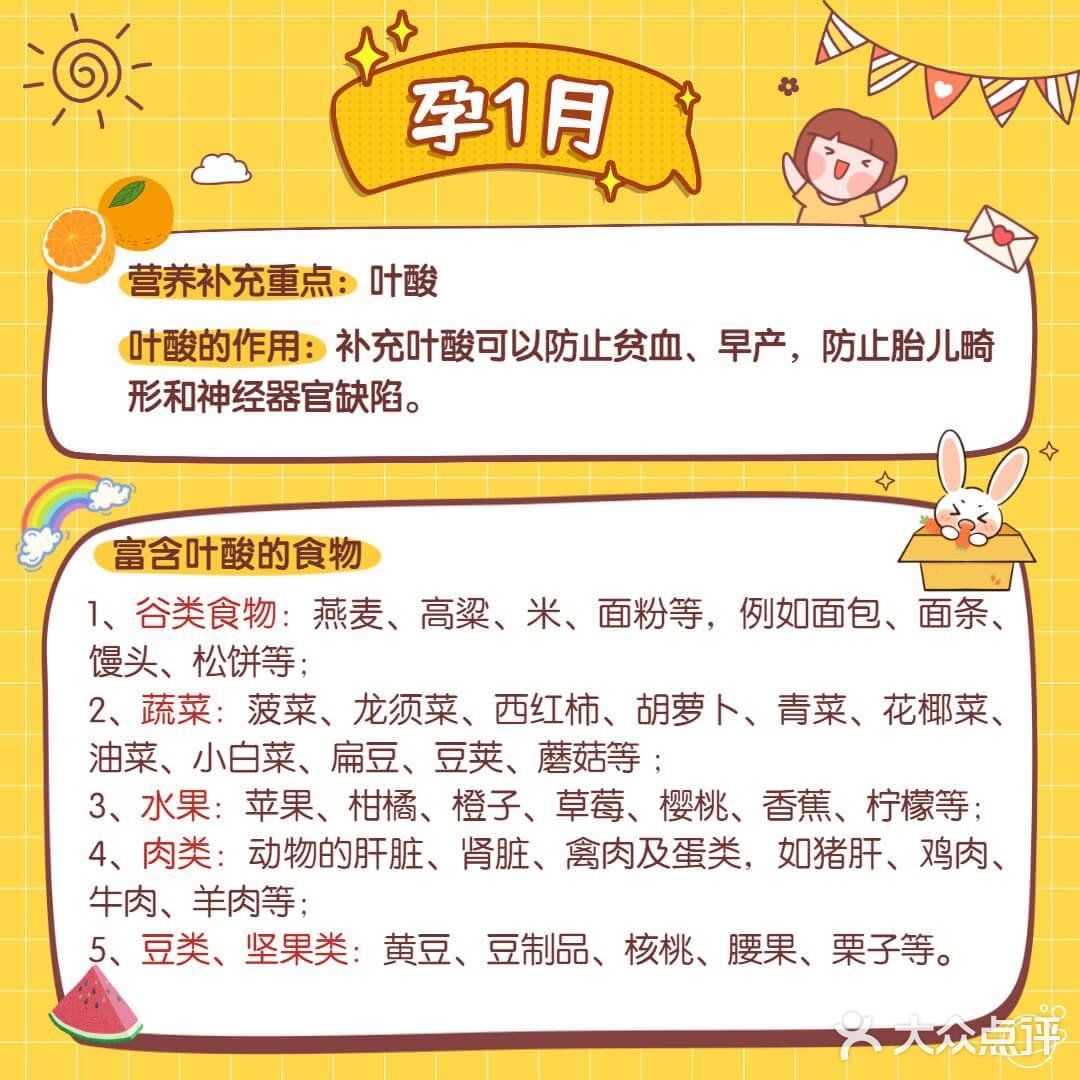 怀孕了🤰每月应该吃什么？