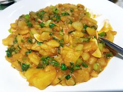 土豆泥炒小白菜-那家小馆•北京菜•烤鸭(香山店)