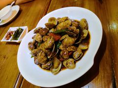 炒蛤蜊-金穗园·砂锅粥.醉鸡煲火锅(长寿路店)