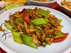 东北黄蘑炒肉片-上山下乡农家菜(加州水郡店)