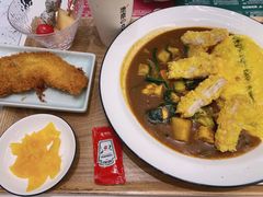 炸虾排咖喱蛋包饭-池奈·咖喱蛋包饭(熙地港店)