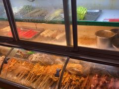 面包甜点陈列柜-老黄记手撕烤兔(玉林街店)